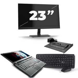 Lenovo ThinkPad T420s - Intel Core i7-2e Generatie - 14 inch - 8GB RAM - 240GB SSD - Windows 10 + 1x 23 inch Monitor