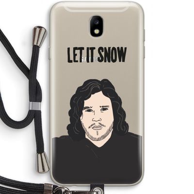 Let It Snow: Samsung Galaxy J7 (2017) Transparant Hoesje met koord