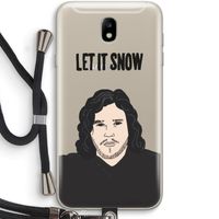 Let It Snow: Samsung Galaxy J7 (2017) Transparant Hoesje met koord