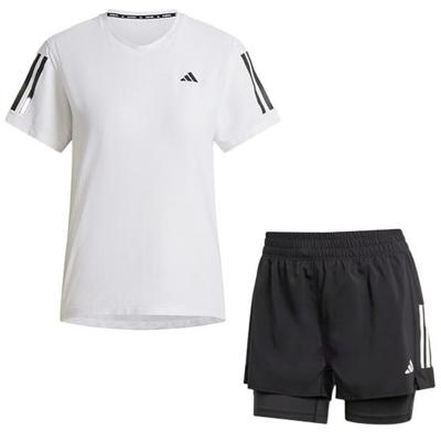 adidas OTR Tee 2in1 Short Set Dames