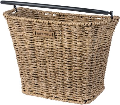 Basil bremen rattan look kf - fietsmand - voorop - bruin