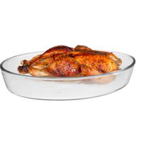 Marinex Ovenschaal van borosilicaat glas - ovaal - 4.0 Liter - 39 x 27 x 6 cm - serveerschaal