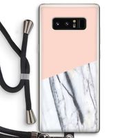 A touch of peach: Samsung Galaxy Note 8 Transparant Hoesje met koord
