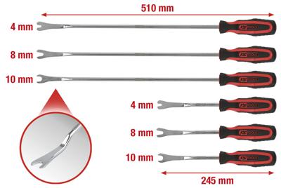 KS TOOLS Clip-loosener set 6tlg.