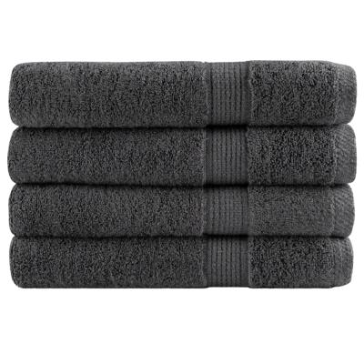 VidaXL Saunadoeken solund 4 st 600 g/m² 80x200 cm antracietkleur