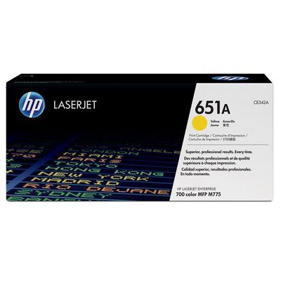651A gele LaserJet tonercartridge (CE342A) Toner