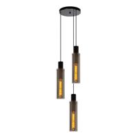 Lucide ORLANDO - Hanglamp - Ø 32 cm - 3xE27 - Fumé