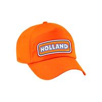 Verkleed feest pet - oranje - Holland - landen thema - zonneklep pet - volwassenen