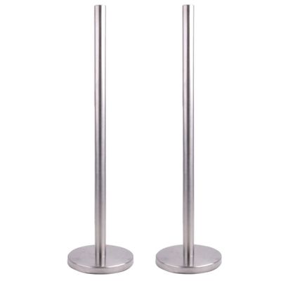 Svenska Living multipak van 2x stuks toiletpapier rollen houder 55 cm RVS voor 5 rollen