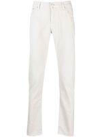 Jacob Cohën pantalon droit Bard à coupe slim - Blanc - thumbnail