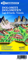 Wegenkaart - landkaart Dolomiti - Dolomieten - Lago di Garda - Venezia | Tabacco Editrice