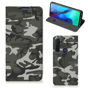 Motorola Moto G Pro Hoesje met Magneet Army Light