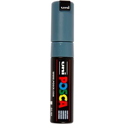 Uni-Posca Posca marker, afm pc-8k, lijndikte 8 mm, breed, slate grey, 1 stuk