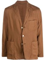 ASPESI blazer cintré à simple boutonnage - Marron