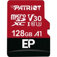 Patriot EP Series microSDXC 128 GB geheugenkaart UHS-I U3, Class 10, V30, A1, Incl. SD Adapter - thumbnail