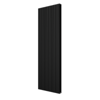 Vipera Mares dubbele handdoekradiator 56,5 x 180 cm centrale verwarming mat zwart zij- en middenaansluiting 2159W - thumbnail