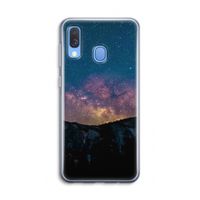 Travel to space: Samsung Galaxy A40 Transparant Hoesje