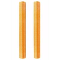 2x rollen gouden glans organza deco stof 36 cm x 9 meter