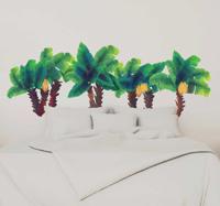 Muurstickers slaapkamer olieverf palmbomen kunst