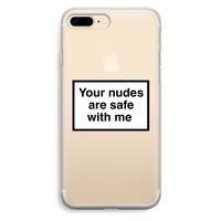 Safe with me: iPhone 7 Plus Transparant Hoesje