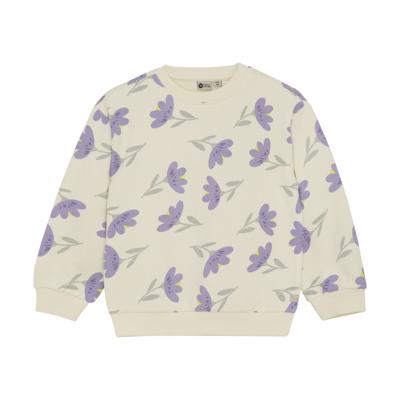 Daily7 winter sweater meisjes - wit - bloemen
