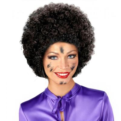 Pietenpruik - zwart - krullen - sint en piet - sinterklaas - dames/heren