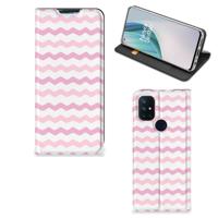 OnePlus Nord N10 5G | Hoesje met Magneet | Waves Roze