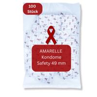 Amarelle Safety Red Ribbon Condooms - Maat 49 100 stuks
