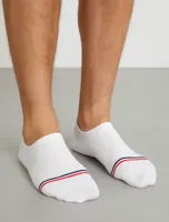 Tommy Hilfiger 2-paar Iconic sneakersokken - Footies die niet afzakken - Dames en heren