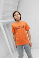 Hugo Boss Logo T-Shirt Kids Oranje - Maat 11/12 jaar - Kleur: Oranje | Soccerfanshop