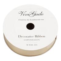 Creativ Company Cadeaulint, b: 18 mm, matt, goud, 25 m/ 1 rol
