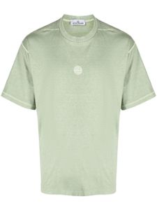 Stone Island t-shirt en coton à logo brodé - Vert