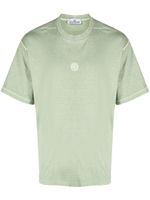 Stone Island t-shirt en coton à logo brodé - Vert