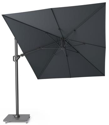 Challenger T2 350x260 cm antraciet zweefparasol zonwering - Platinum