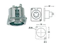 Neutrik NC-5-FDL1 xlr chassis connector - thumbnail