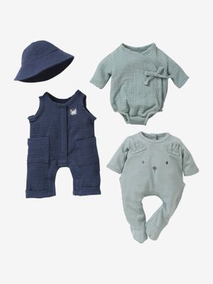 Jongenspoppenkleertjes blauw