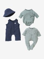 Jongenspoppenkleertjes blauw
