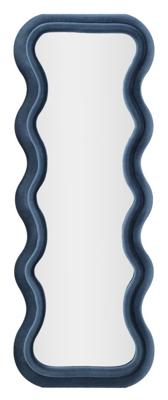 WANDSPIEGEL EMILY BLAUW FLUWEEL CM 60X6X160