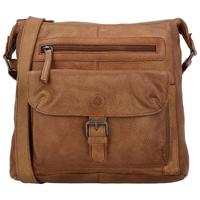 Hide & Stitches Schoudertas Paint Rock Cognac