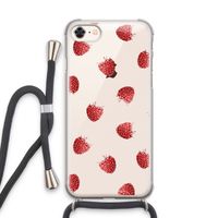 Framboosjes: iPhone 8 Transparant Hoesje met koord