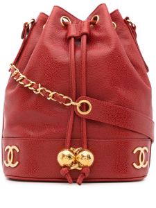 CHANEL Pre-Owned sac seau Triple CC (1992) - Rouge