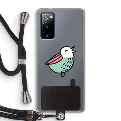 Birdy: Samsung Galaxy S20 FE / S20 FE 5G Transparant Hoesje met koord