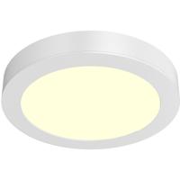 LED Downlight Opbouwspot - Brinton Thin - 12W 1120lm 120° Bundelhoek - Warm Wit 3000K - IP40 - Rond - Wit - Ø172mm