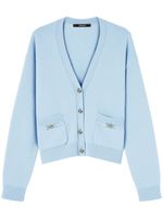 Versace cardigan à boutons Medusa - Bleu