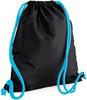 Atlantis BG110 Icon Gymsac - Black/Surf-Blue - 40 x 48 cm - thumbnail