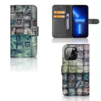 Wallet Case met Pasjes iPhone 13 Pro Spijkerbroeken Wallet Case met Pasjes iPhone 13 Pro Spijkerbroeken