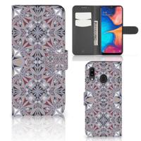 Samsung Galaxy A30 | Bookcase | Flower Tiles
