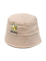 Kenzo Kids bob à logo imprimé - Tons neutres