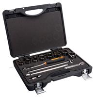 Bahco Doppenset 1/2" | slanke ratel | twaalfkant | inch-maten - 23-delig - koffer - 7823DZS