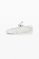 SNEAKER VAN RUWE STOF - WHITE - 41